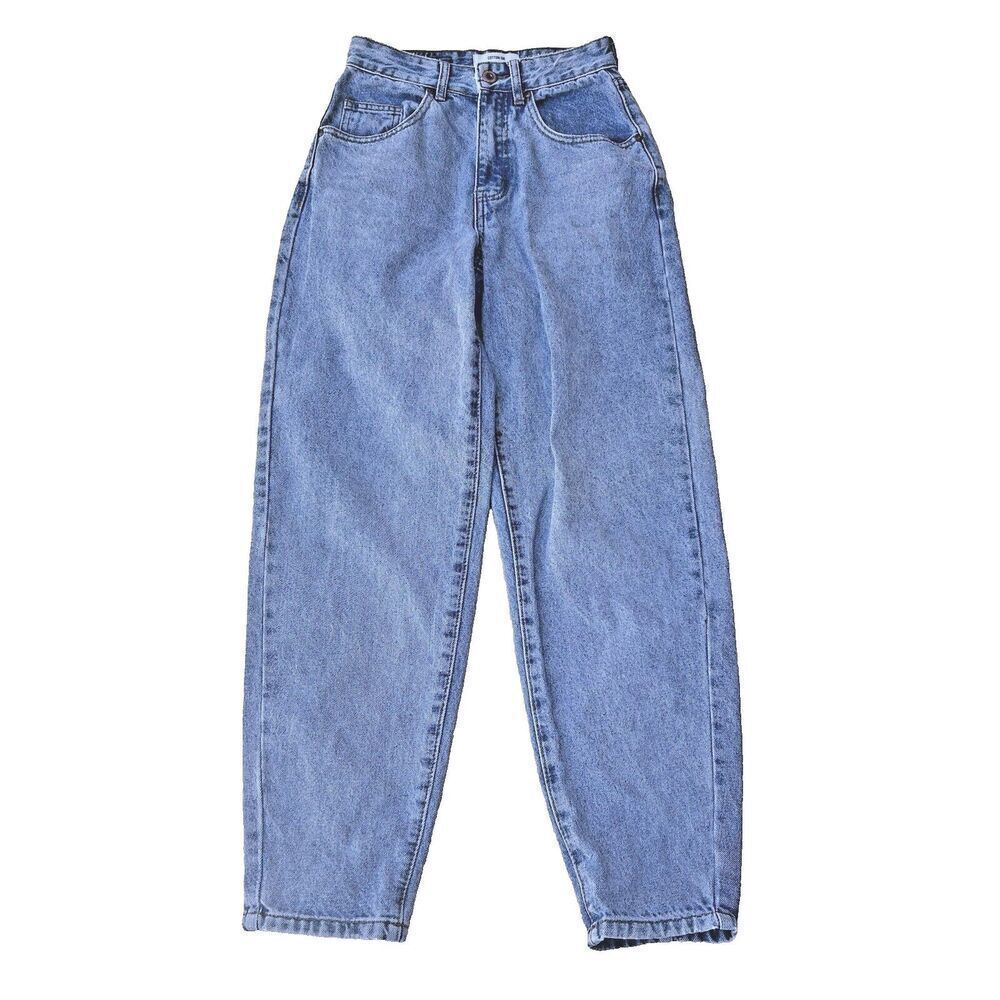 Cotton On High-Rise Blue Mom Jeans